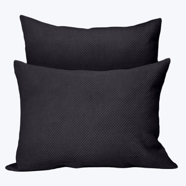 Olivia Coverlet & Shams Pillow Sham / Euro / Charcoal