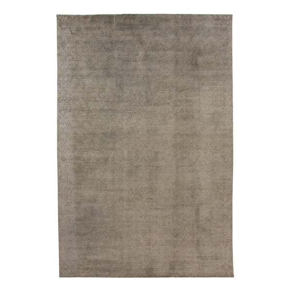 Brown Transitional Wool Silk Blend Rug - 11'3" x 17'9"