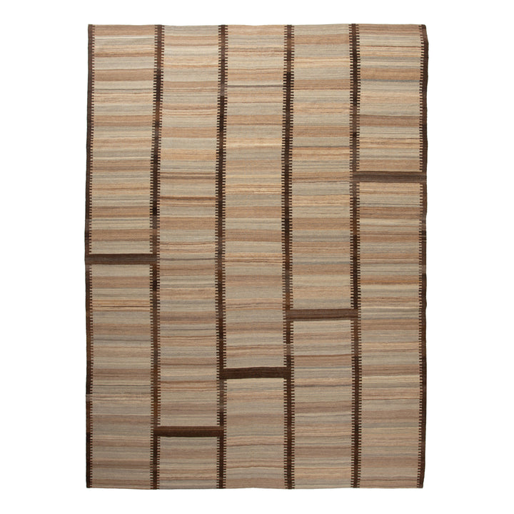 Multi Turkish Flatweave Wool Rug - 9'9" x 12'10" Default Title