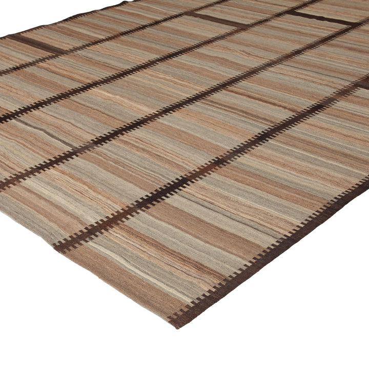 Multi Turkish Flatweave Wool Rug - 9'9" x 12'10" Default Title