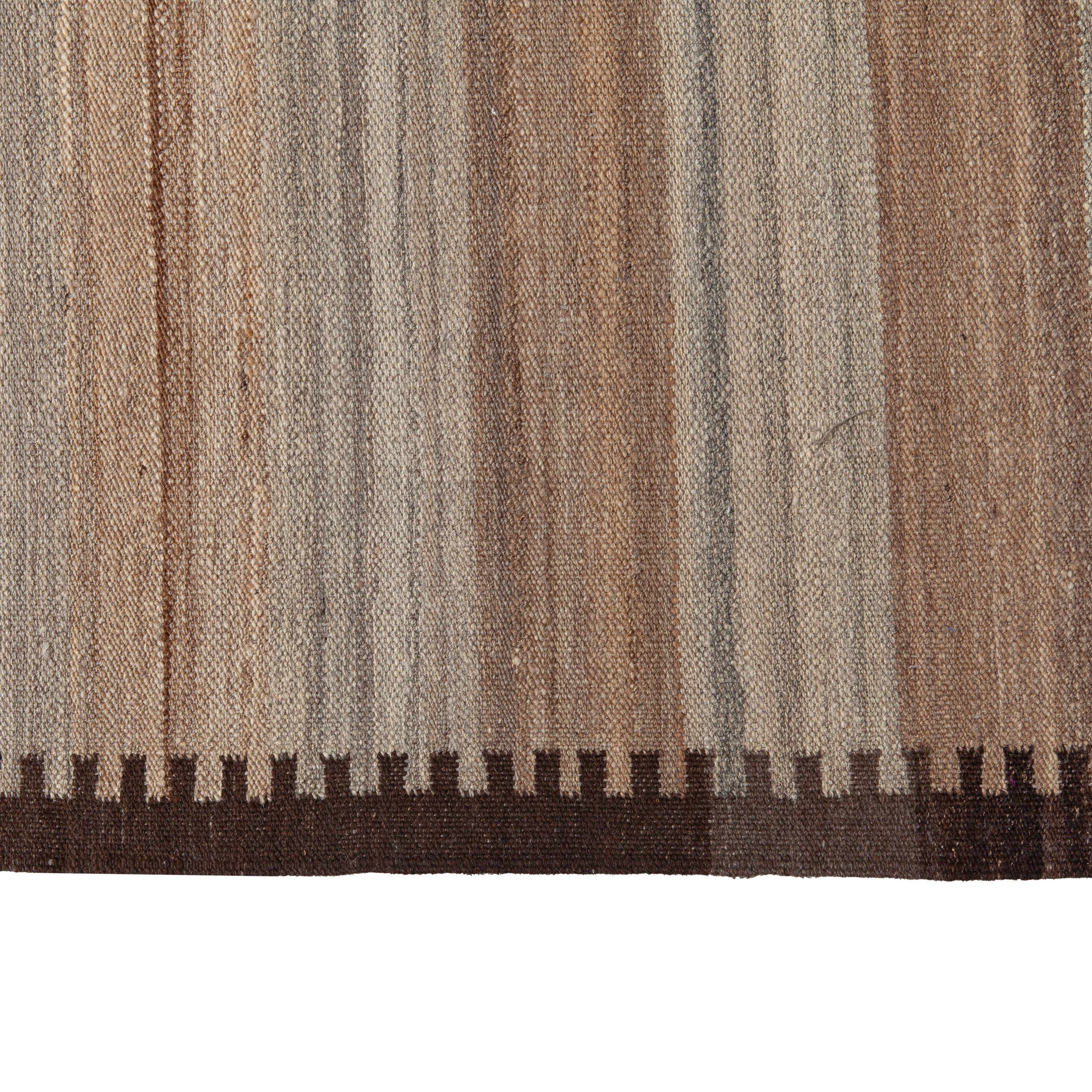 Multi Turkish Flatweave Wool Rug - 9'9" x 12'10" Default Title