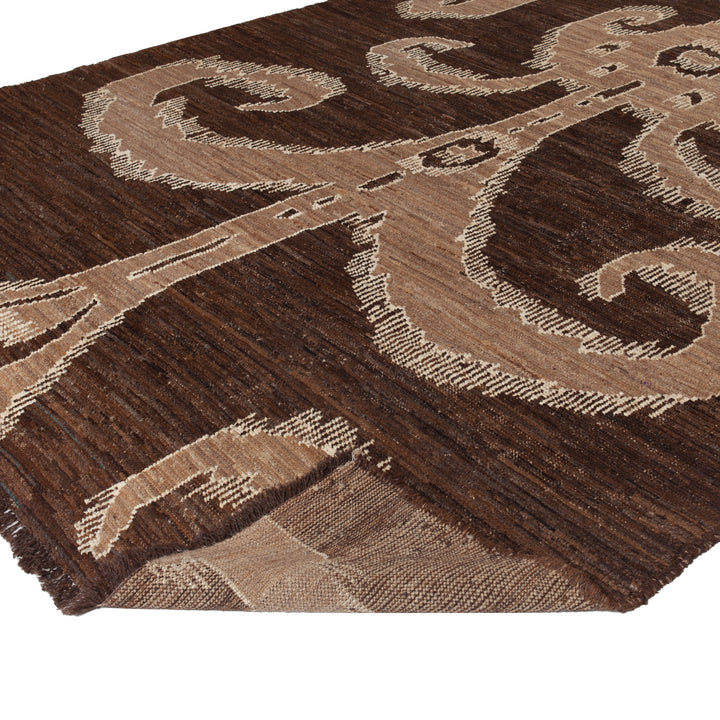 Brown Modern Wool Rug - 8'5" x 10' Default Title