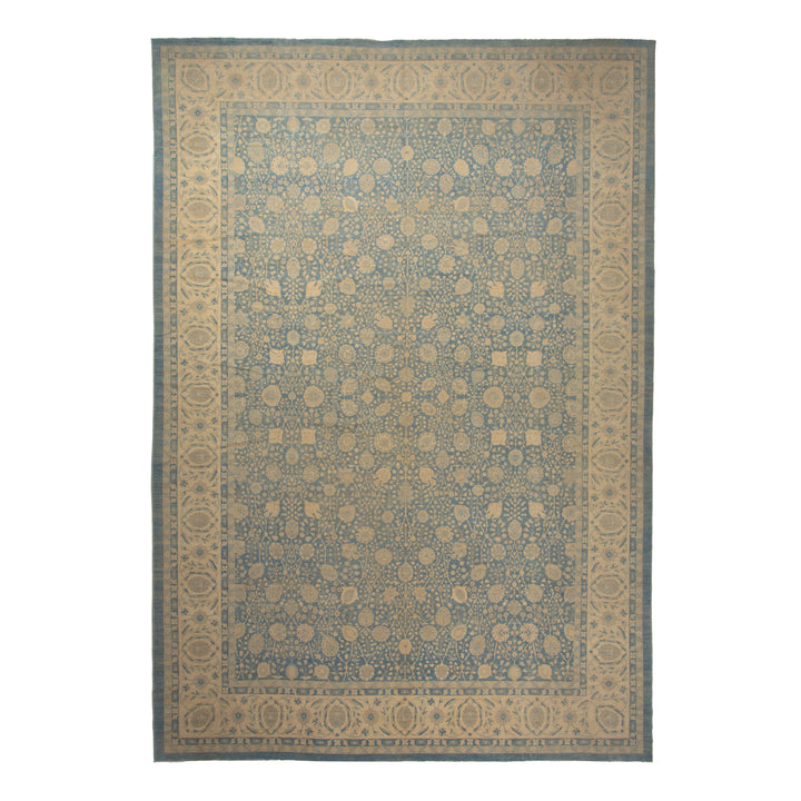 Blue Traditional Wool Rug - 16'4" x 23'7"