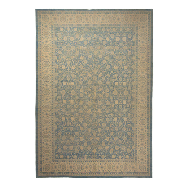 Blue Traditional Wool Rug - 16'4" x 23'7"