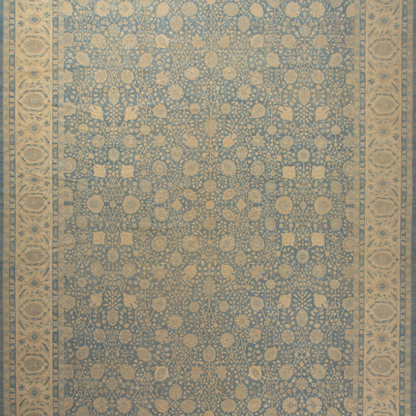 Blue Traditional Wool Rug - 16'4" x 23'7"