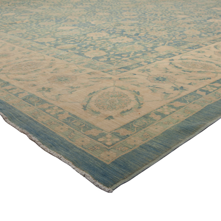 Blue Traditional Wool Rug - 16'4" x 23'7"