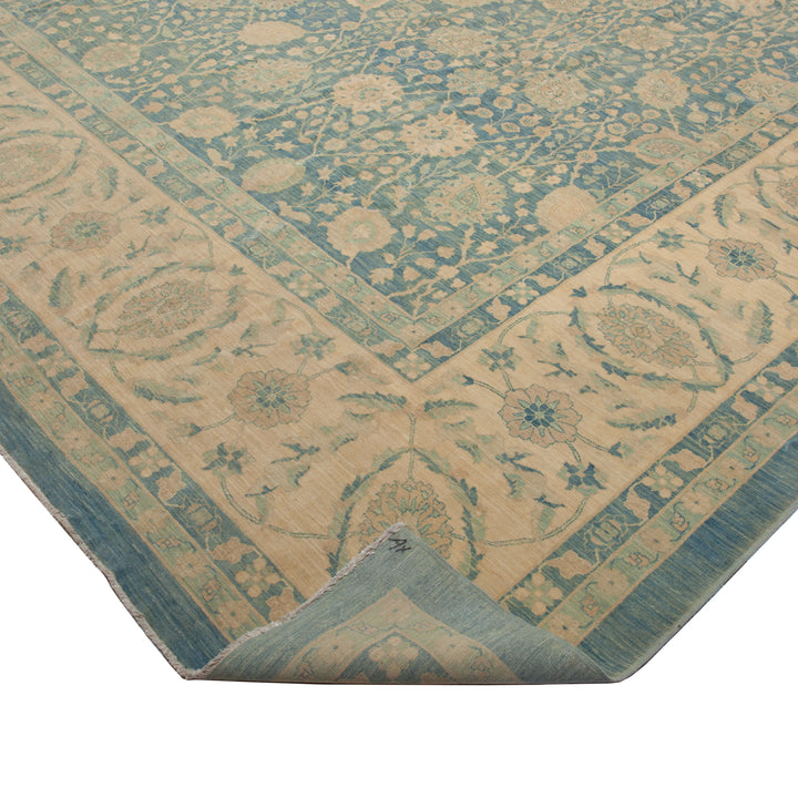 Blue Traditional Wool Rug - 16'4" x 23'7"