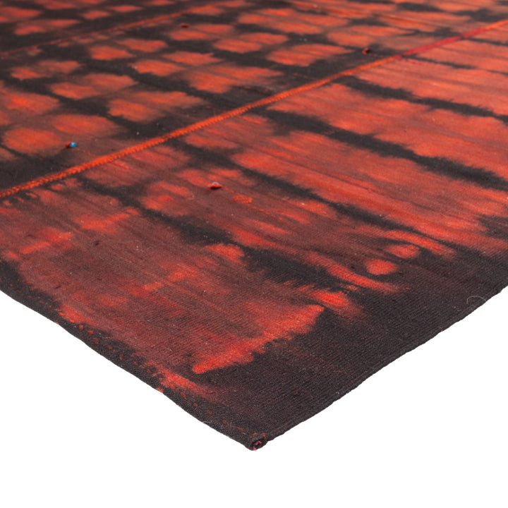 Red Flatweave Wool Rug - 7'3 x 10'