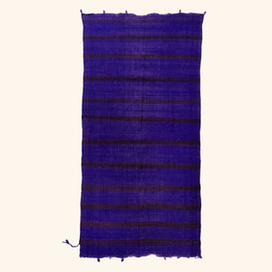 Blue Flatweave Wool Rug - 5'11" x 11'4" Default Title