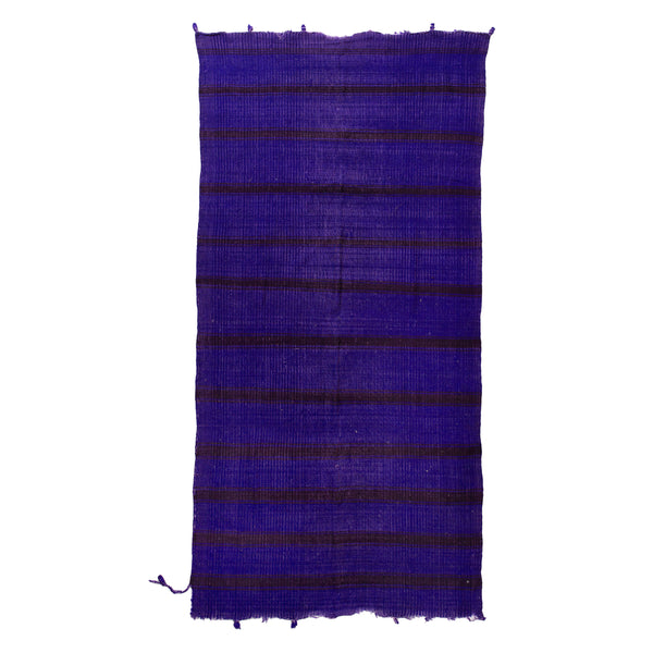 Blue Flatweave Wool Rug - 5'11" x 11'4" Default Title