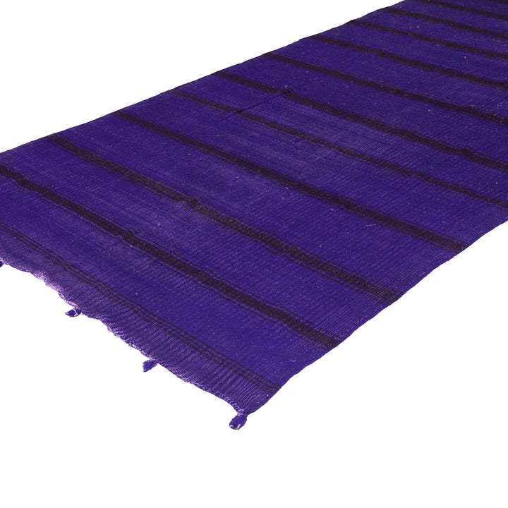 Blue Flatweave Wool Rug - 5'11" x 11'4" Default Title