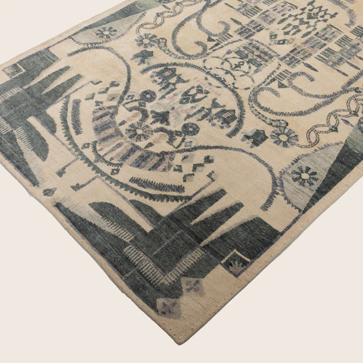 Transitional Silk Rug - 04' x 12'