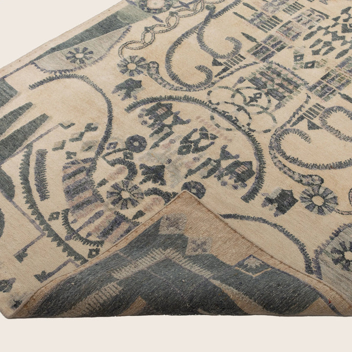 Transitional Silk Rug - 04' x 12'