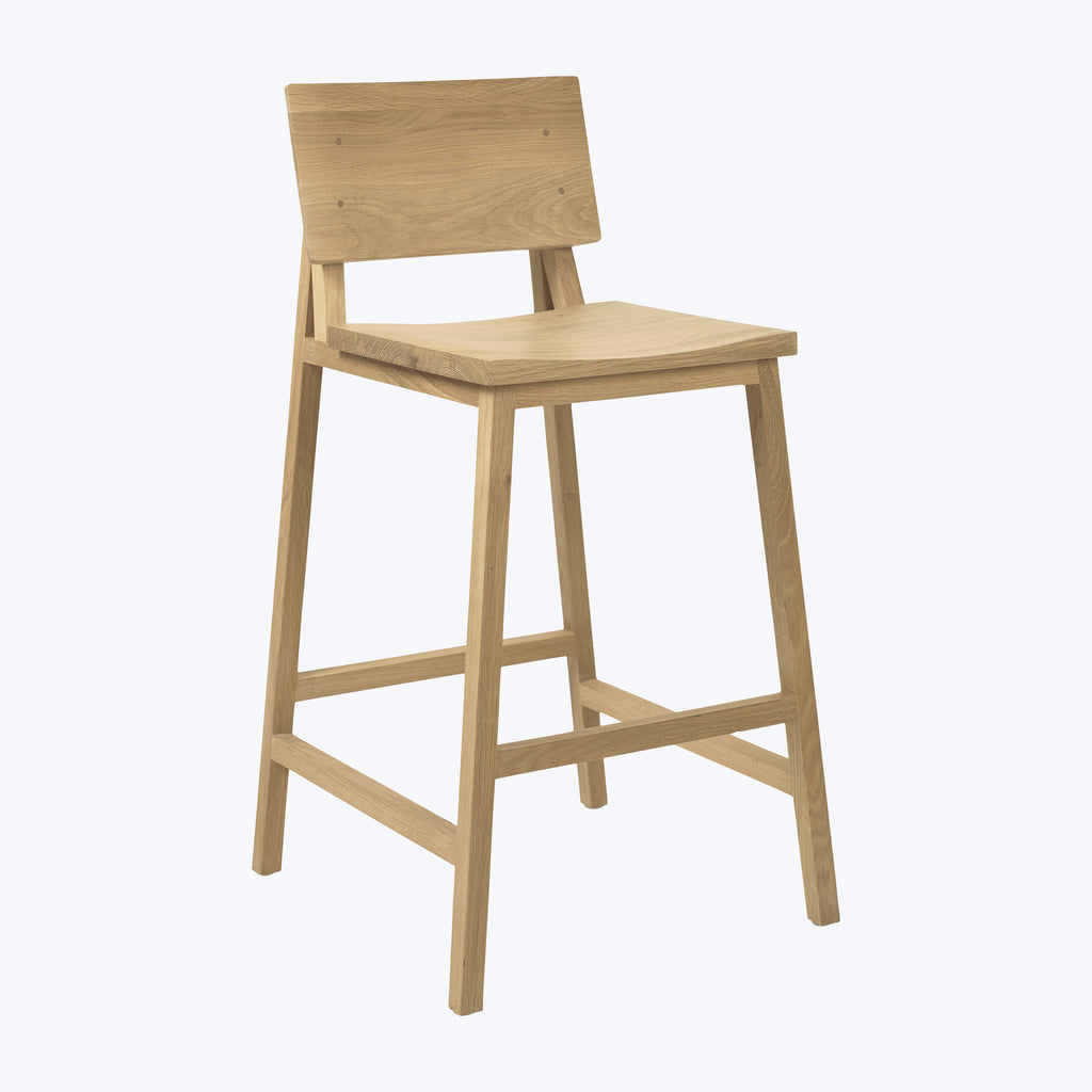 Oak Counter Stool