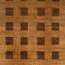 Brown Contemporary Wool Rug - 7'11" x 11'5"