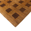 Brown Contemporary Wool Rug - 7'11" x 11'5"