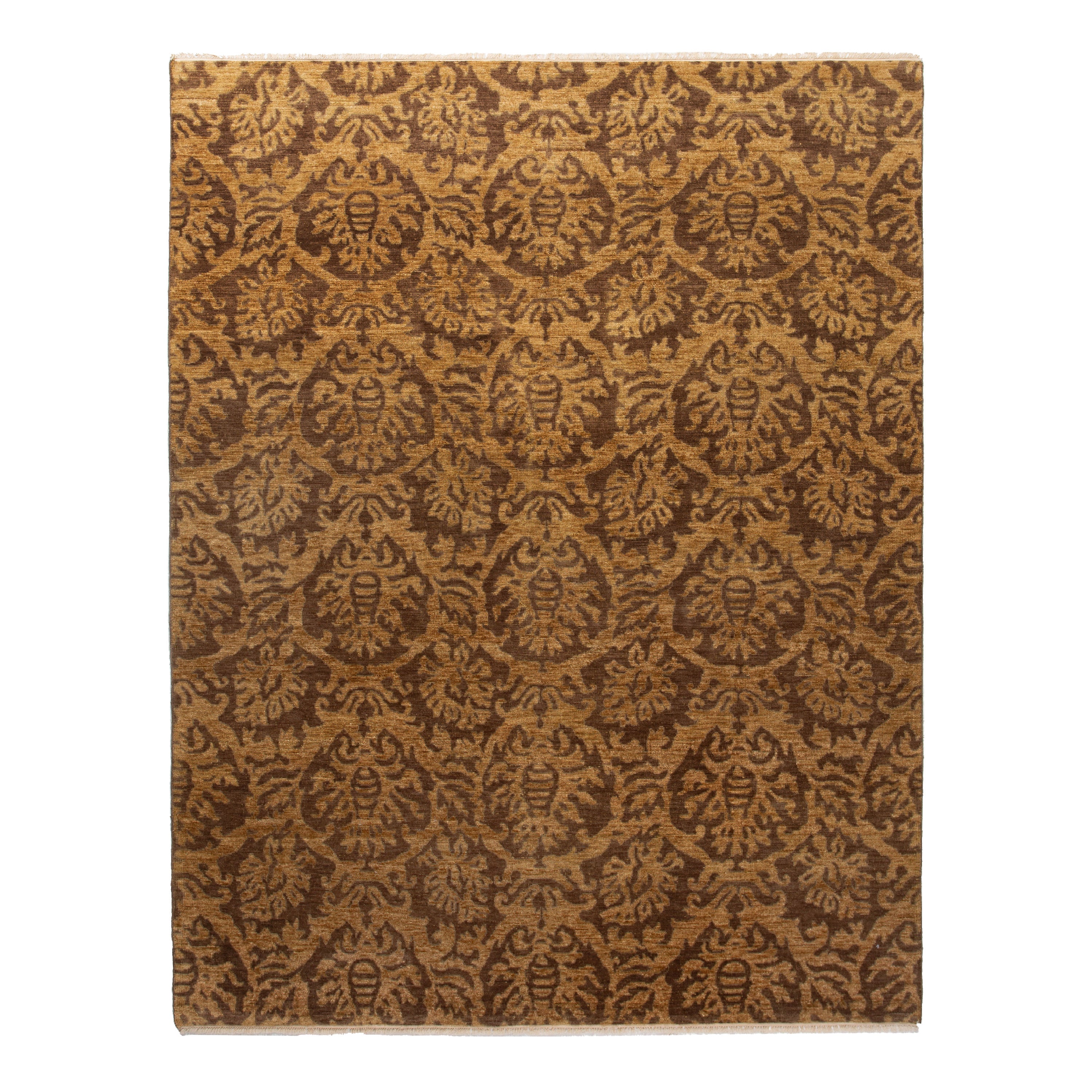 Brown Transitional Wool Rug - 8' x 10' Default Title