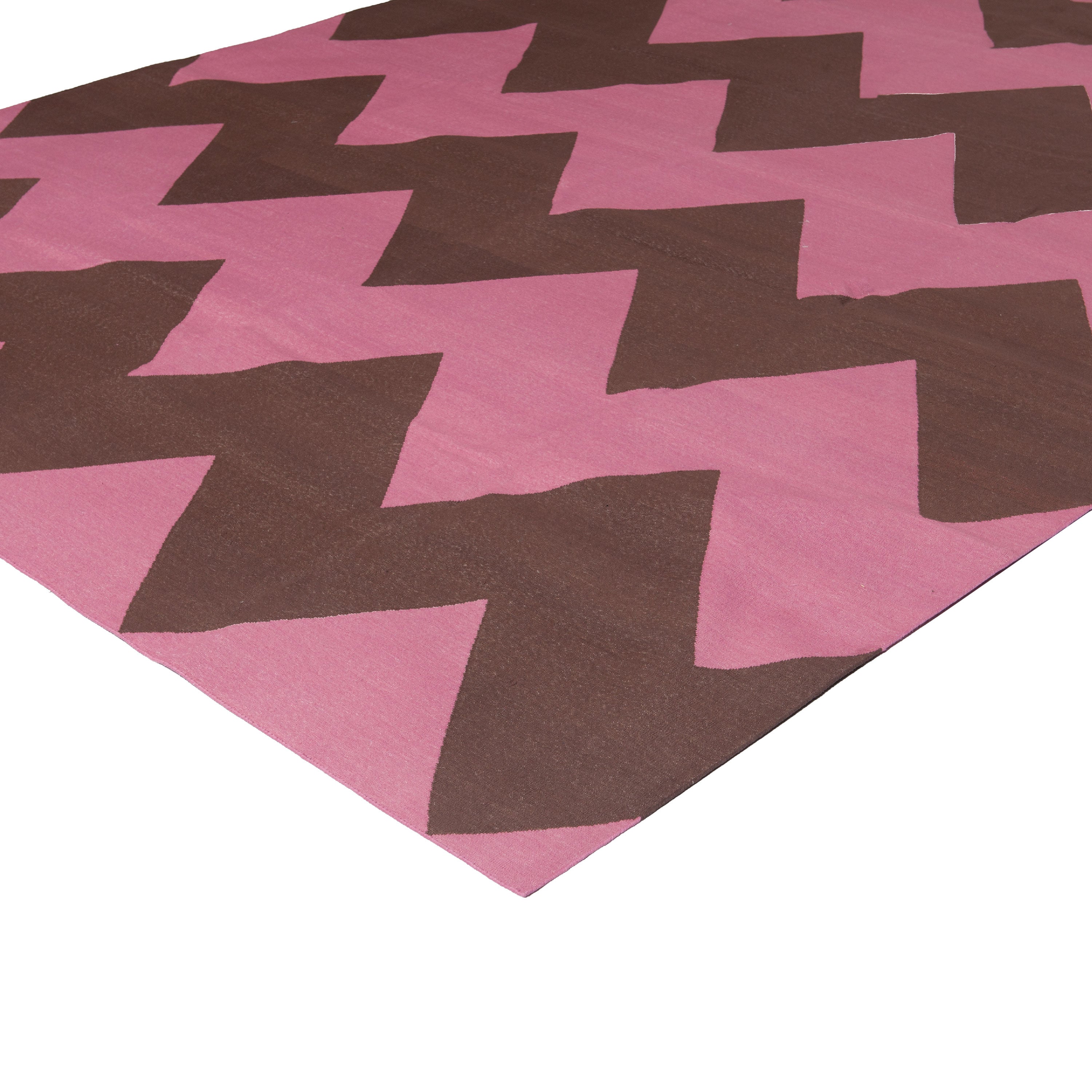 Pink Flatweave Wool Rug - 8'1" x 11'1" Default Title