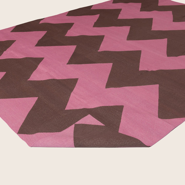 Pink Flatweave Wool Rug - 8'1" x 11'1" Default Title