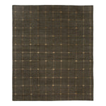 Green Modern Wool Silk Blend Rug - 11'5" x 12'1"