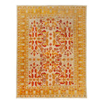 Yellow Antique Wool Rug - 11'8" x 15'1"