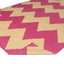 Pink Chevron Flatweave Cotton Rug - 8'1" x 11'1" Default Title