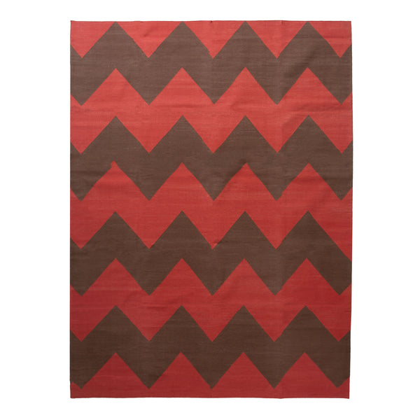 Red Flatweave Cotton Rug - 8'3" x 11'6" Default Title