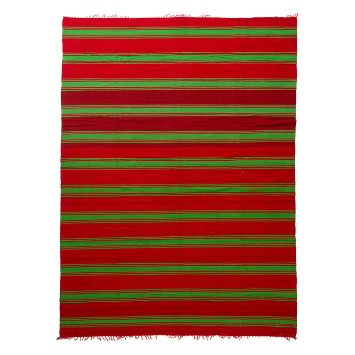 Red Flatweave Wool Rug - 8' x 11' Default Title