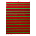 Red Flatweave Wool Rug - 8' x 11' Default Title