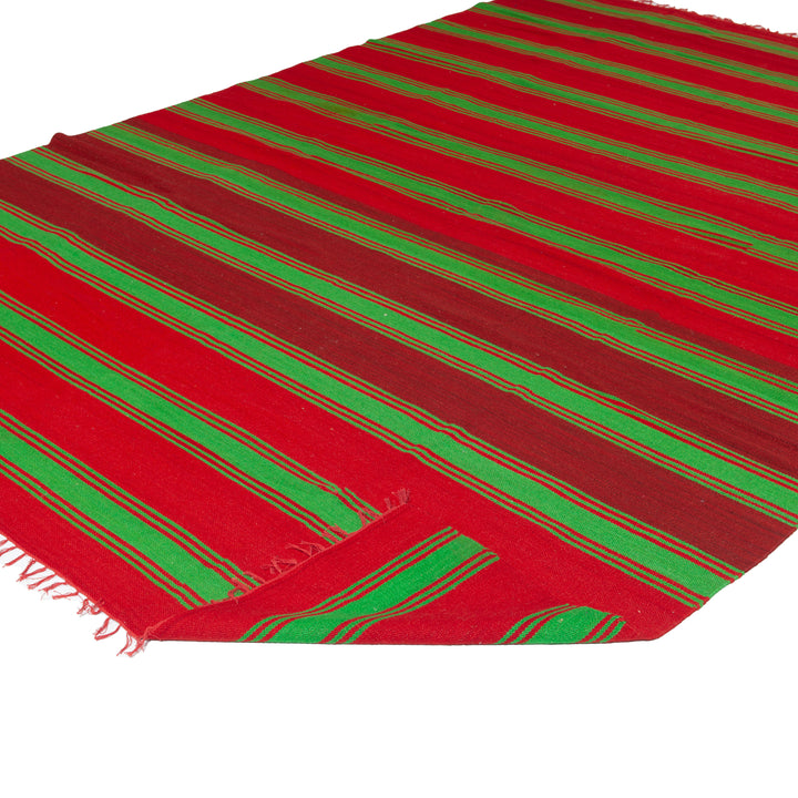 Red Flatweave Wool Rug - 8' x 11' Default Title