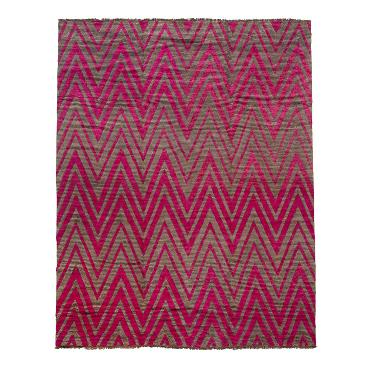 Multi Modern Wool Rug - 12' x 15'