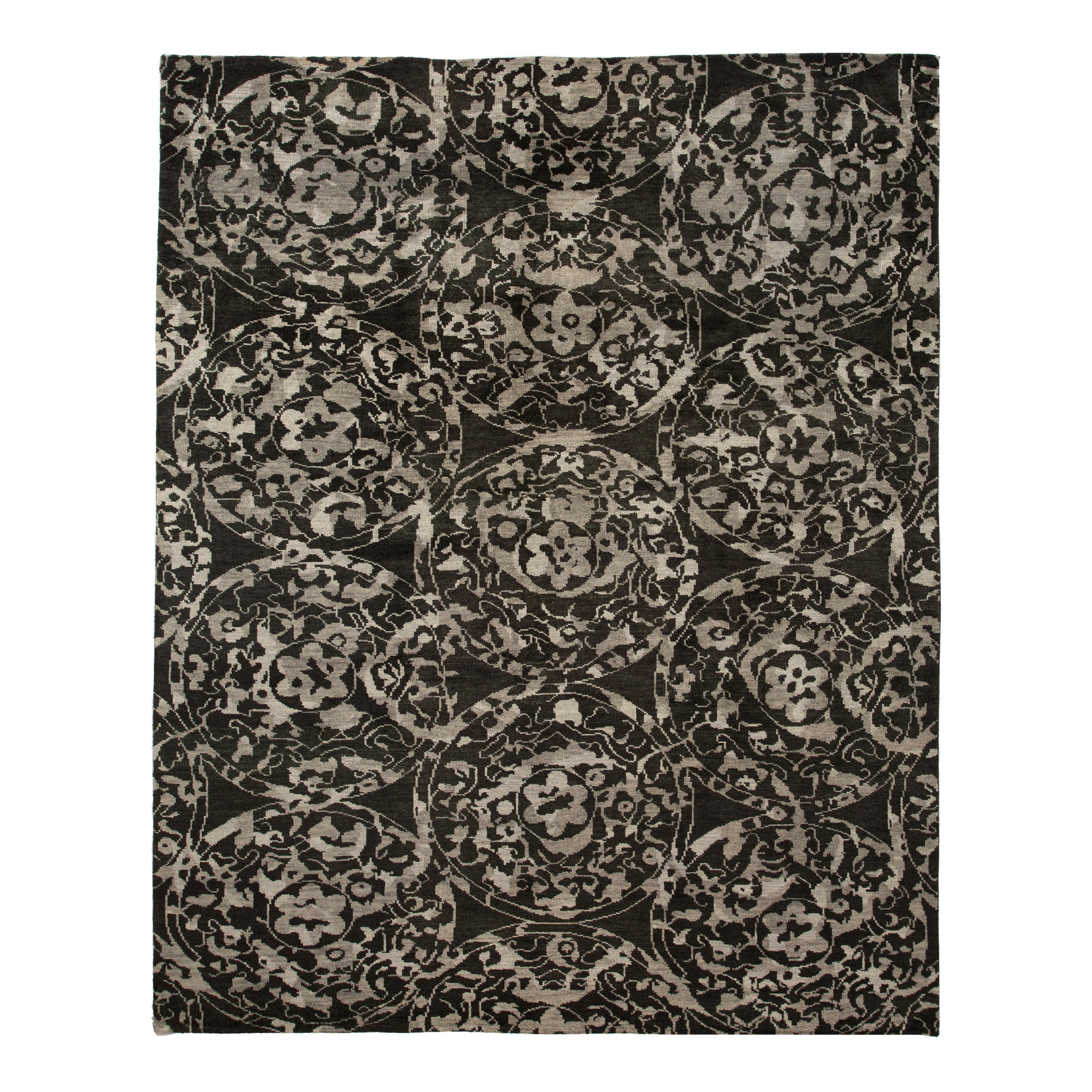 Grey Transitional Wool Rug - 7'9" x 9' Default Title