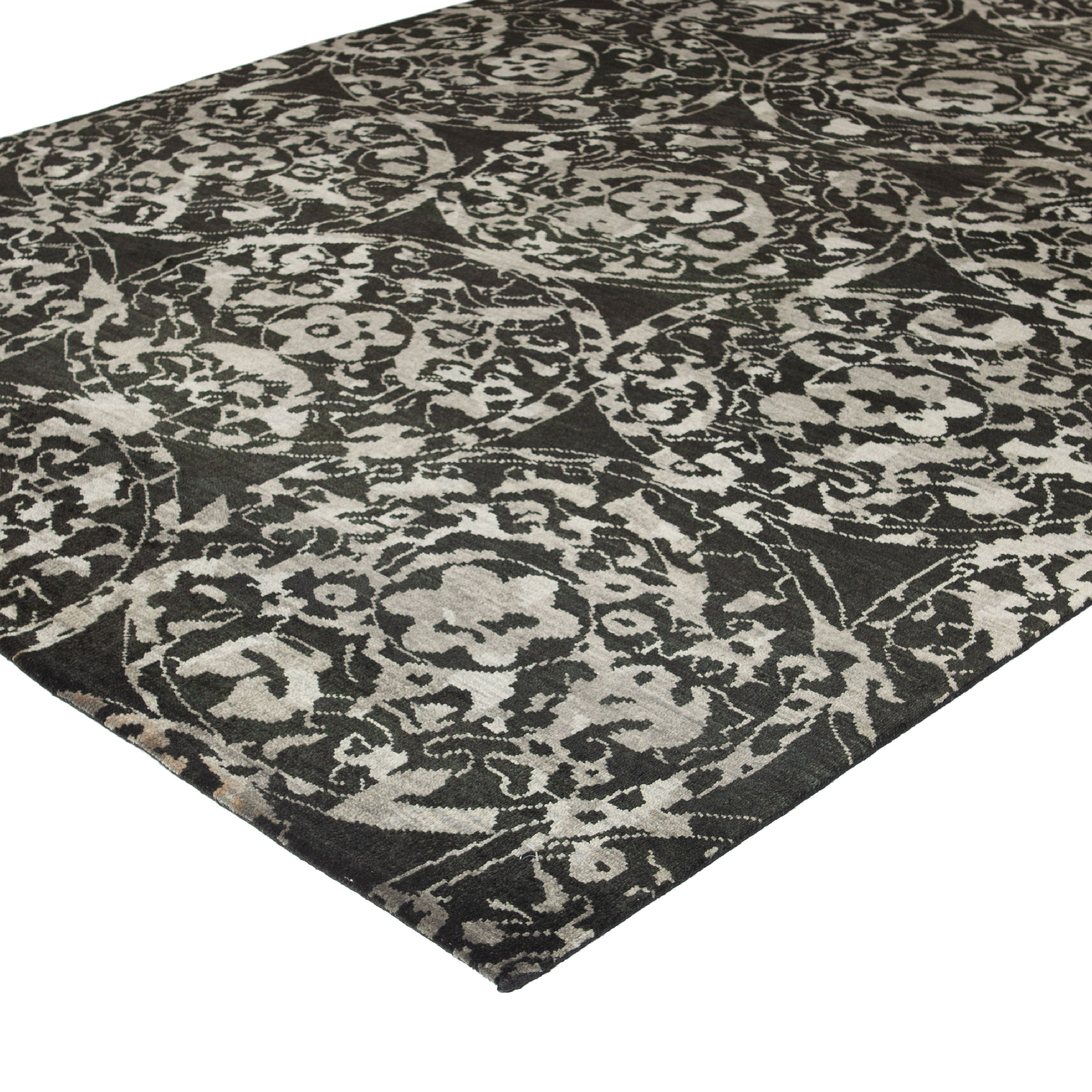 Grey Transitional Wool Rug - 7'9" x 9' Default Title