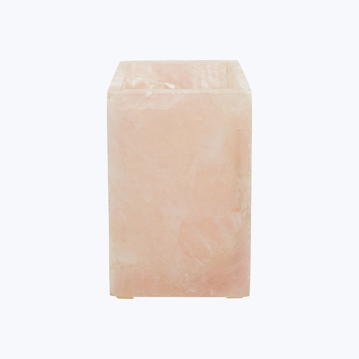 Taj Brush Holder Rose Quartz