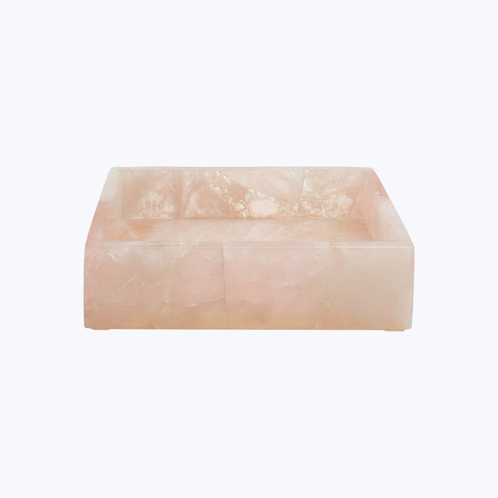 Taj Soap Dish Rose Quartz
