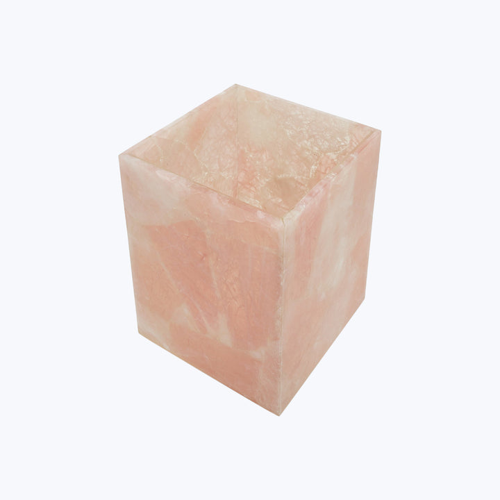 Taj Wastebasket Rose Quartz