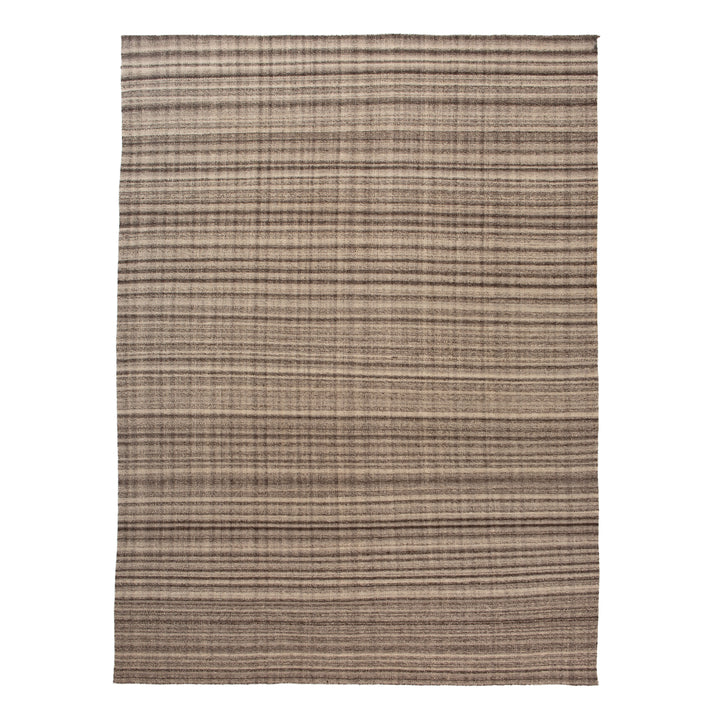 Multi Flatweave Wool Silk Blend Rug - 9' x 12'