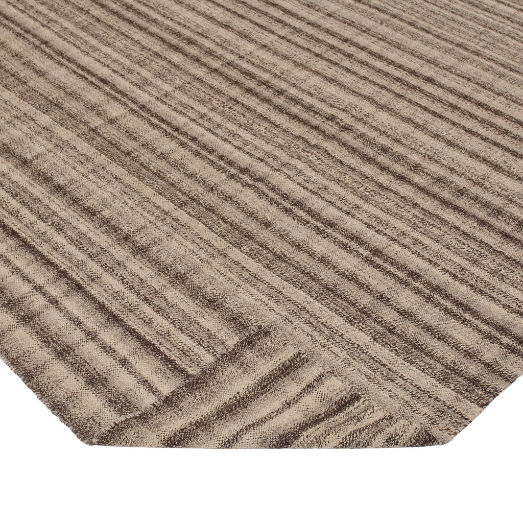 Multi Flatweave Wool Silk Blend Rug - 9' x 12'