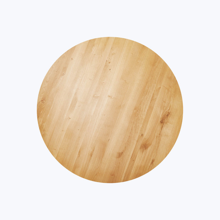 Oak Circle Dining Table 64"