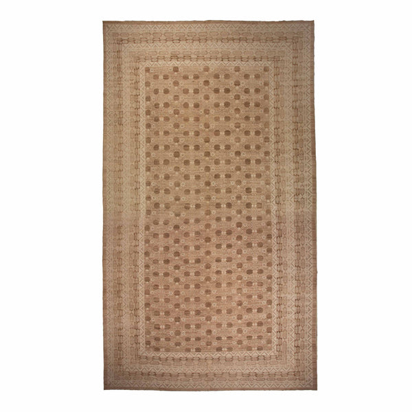 Beige Traditional Wool Rug - 16'3" x 32'4"