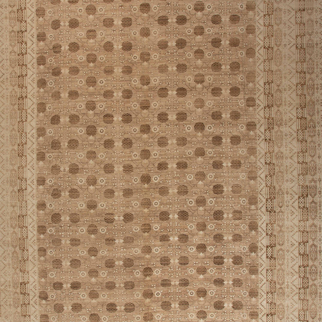 Beige Traditional Wool Rug - 16'3" x 32'4"