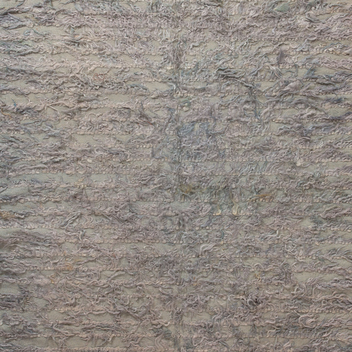Grey Textured Wool Rug - 5'7" x 8'3" Default Title