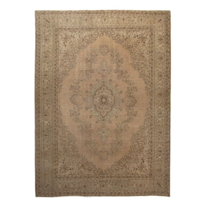 Beige Traditional Wool Rug - 10'1" x 13'4" Default Title