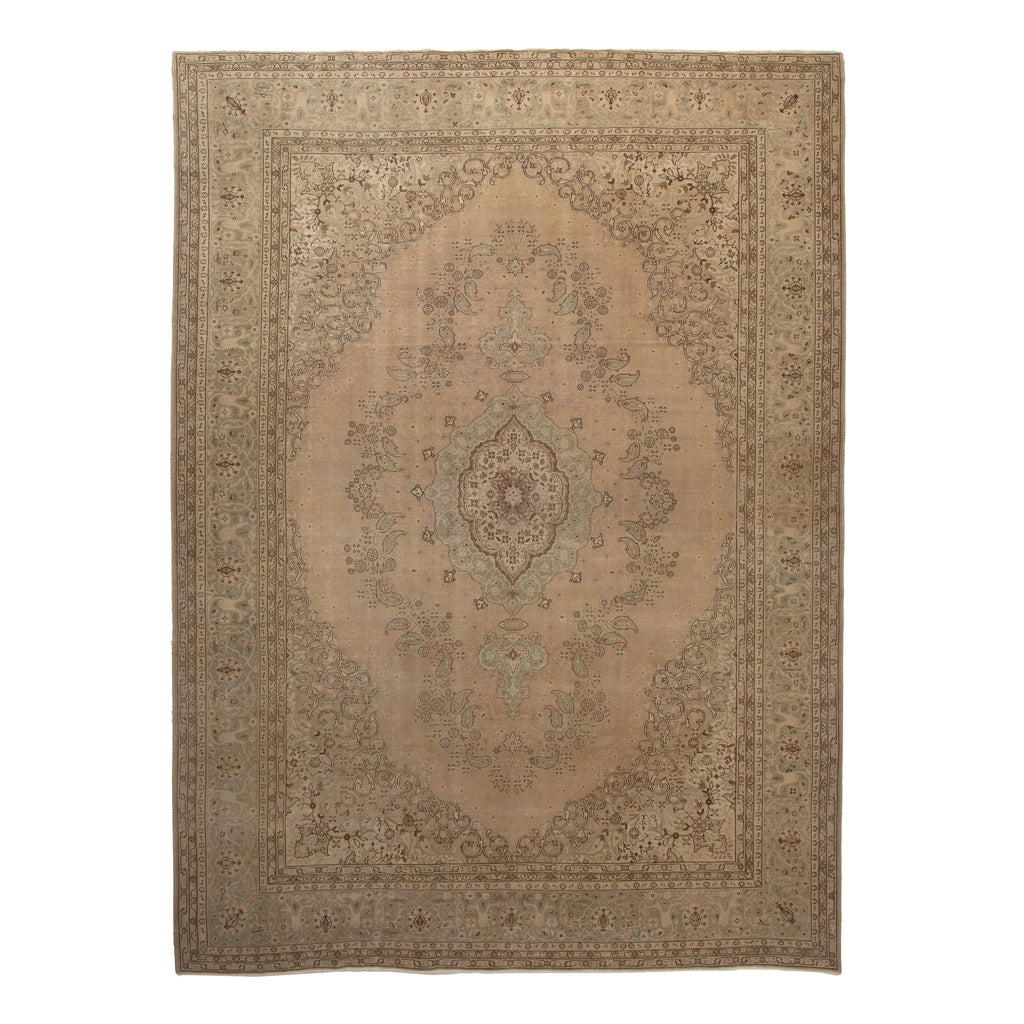 Beige Traditional Wool Rug - 10'1" x 13'4" Default Title