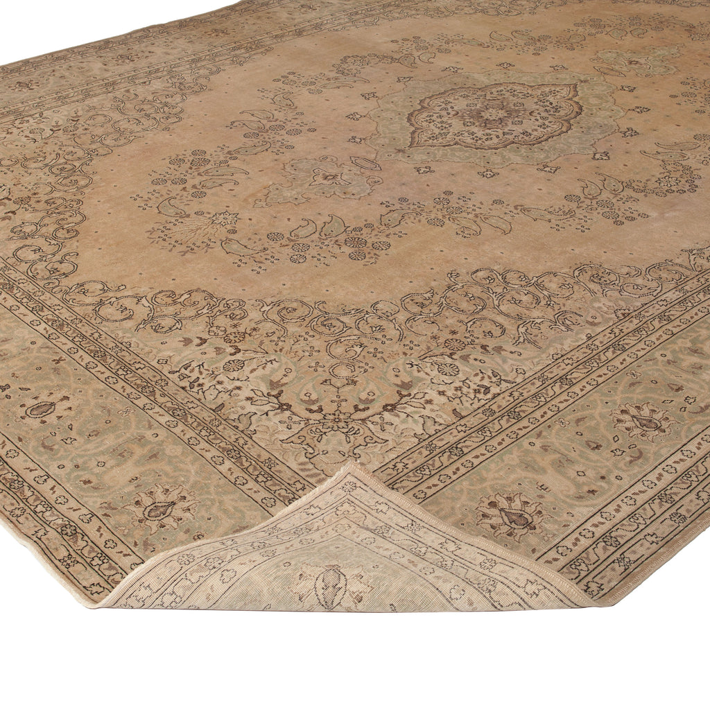 Beige Traditional Wool Rug - 10'1" x 13'4" Default Title