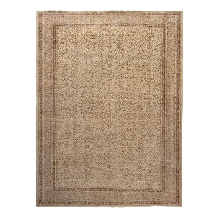 Beige Traditional Wool Rug - 10'2" x 13'9" Default Title