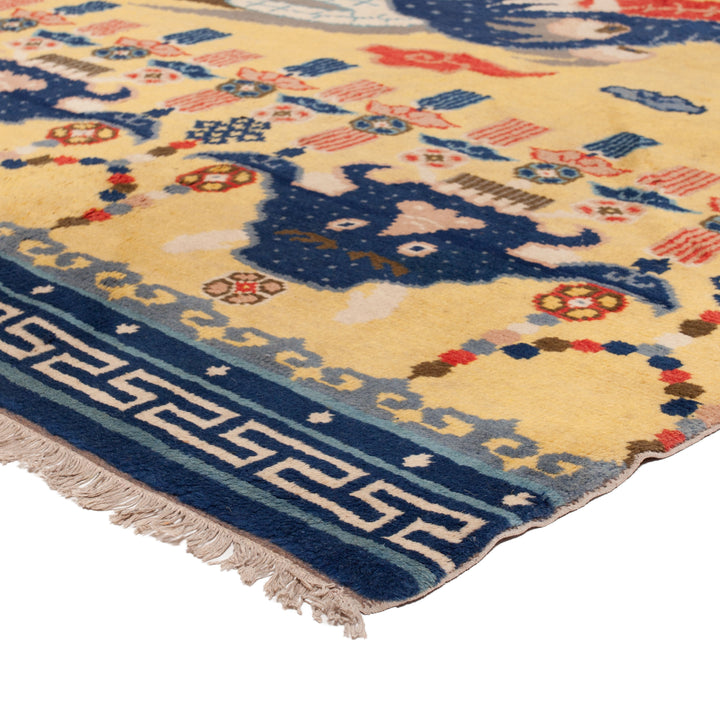 Vintage Traditional Wool Rug - 5' x 15'7"