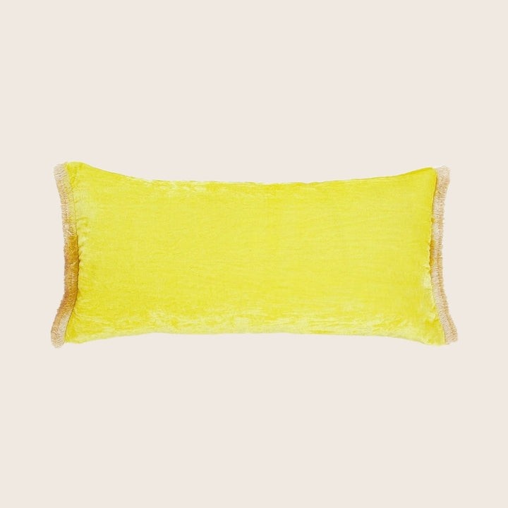 Silk Velvet Fringe Lumbar