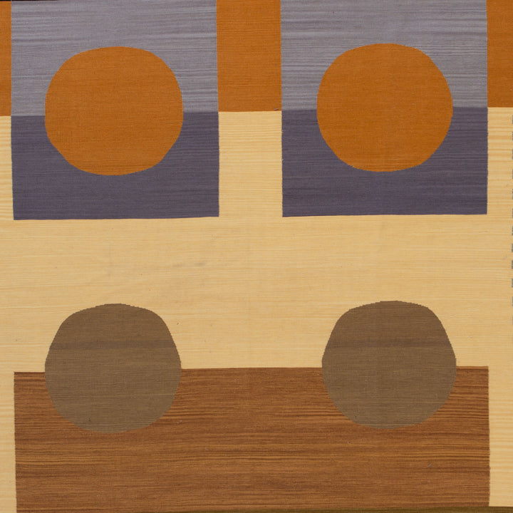 Multi Flatweave Wool Rug - 8' x 8'