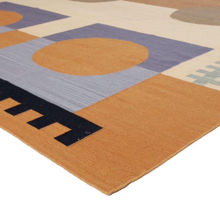 Multi Flatweave Wool Rug - 8' x 8'